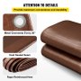VEVOR Lona Impermeable de Polietileno Lona de Protección con Ojales 6,1 x 12,2 m Lona Resistente Espesor de 0,4 mm Lona Cubierta Protectora Marrón Resistente al Agua y al Desgaste para Camping Jardín