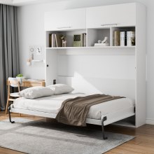 VEVOR Kit de Cama Plegable Tamaño Full Soporte de Marco para Cama de Pared DIY