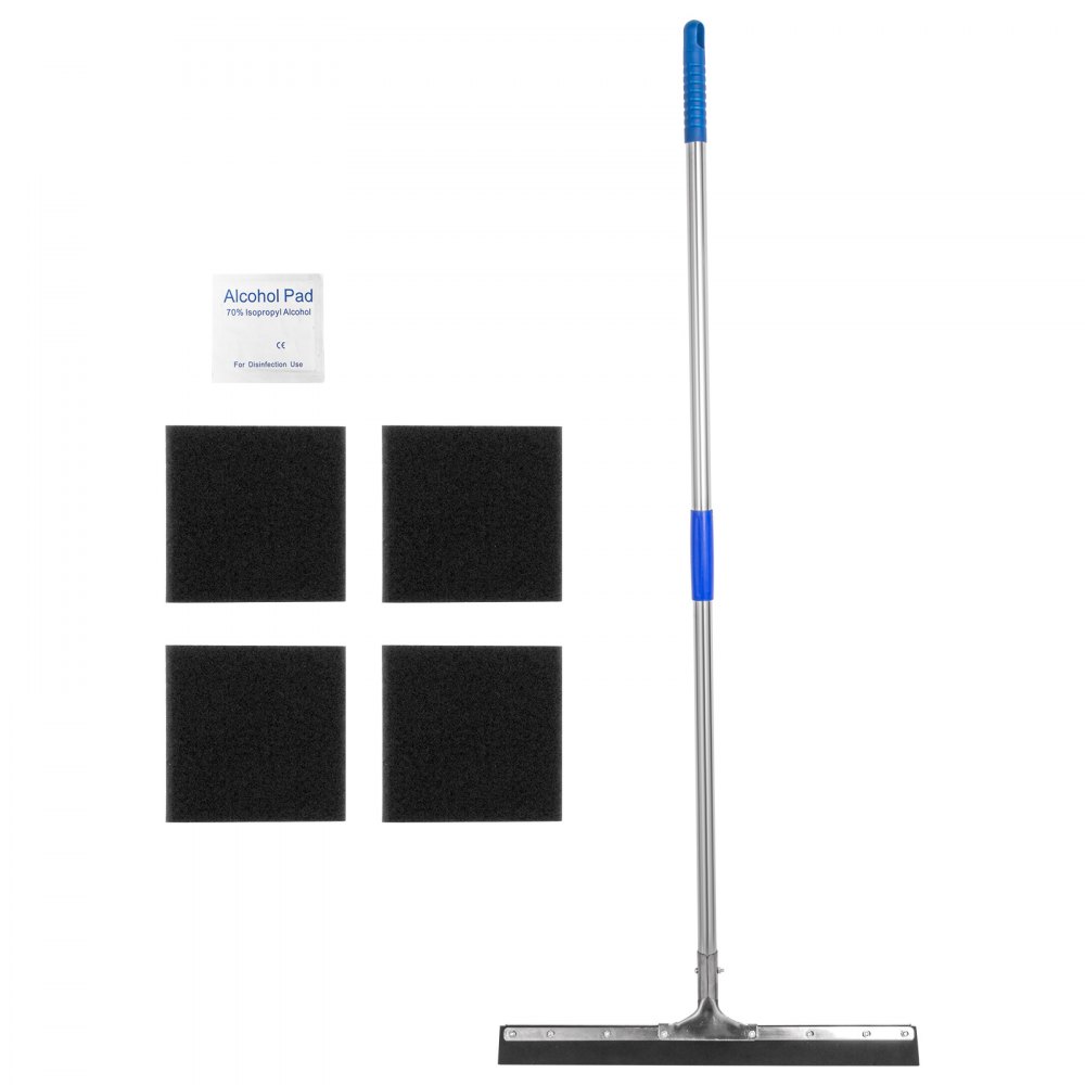 VEVOR Estera del Piso del Garaje 2,6 x 6,1 m, Revestimiento de Poliéster para Suelo de Garaje, Alfombrillas Antideslizantes de PVC Negras para Camiones o Garaje Protector Suelo Estera Antideslizante