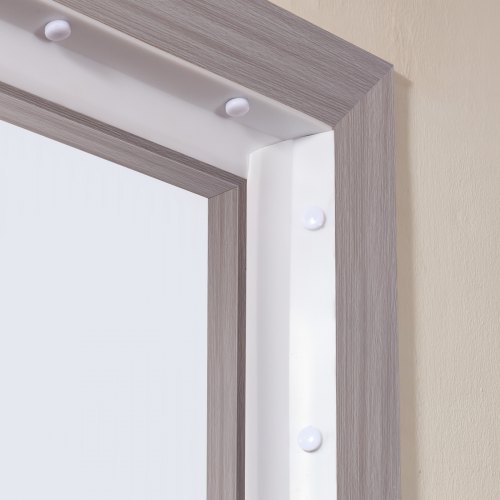 VEVOR Tiras de Sellado para Puertas de Garaje Superiores y Laterales, Sellos para Puertas de Garaje de TPE de 10,36 m, Reemplazo Universal Compuesto Suave y Duro Resistente a la Intemperie, Blanco