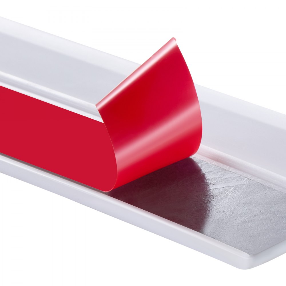 VEVOR Tiras de Sellado para Puertas de Garaje Superiores y Laterales, Sellos para Puertas de Garaje de TPE de 10,36 m, Reemplazo Universal Compuesto Suave y Duro Resistente a la Intemperie, Blanco