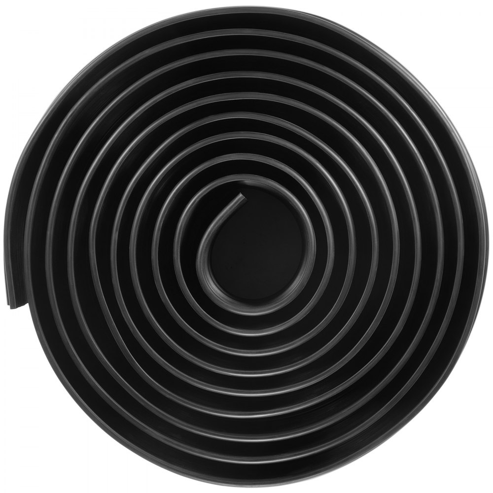 VEVOR Kit de Juntas de Umbral para Puerta de Garaje, 4,88 m en Forma de U + Junta Tórica, Junta Inferior para Puerta de Garaje, se Combina con Tiras de Sellado Impermeable con Adhesivo, Negro