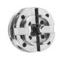 VEVOR 4 Inch Wood Lathe Chuck, 4-Jaw, Self-Centering Wood Turning Chuck Set with 1" x 8TPI Thread & Adapter, Nickel-Plated, High-Hardness Steel, Inside Clamping & Outside Support, for Woodworking