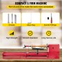 VEVOR Torno para Madera 375 W Torno de Madera Profesional 220V 60Hz Torno para Madera con Variador de Velocidad Color Rojo con Llaves y Cinceles