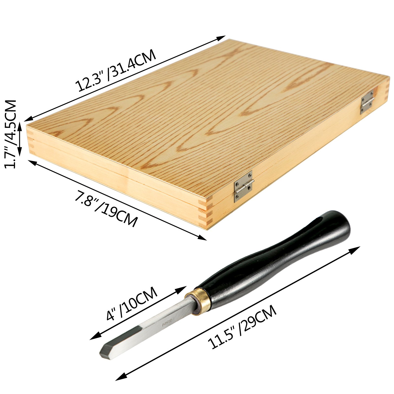 Cinceles De Madera Set De Herramientas De Talla De Madera 5 Piezas Con Maleta