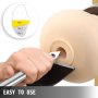 VEVOR Herramientas de Torneado de Madera para Torno, 4 pcs Reemplazables, Cinceles de Torneado, Formones para Madera, Torno para Madera, Herramientas de Torno de Carburo Madera Tallar