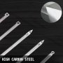 VEVOR Tornos para madera 5 piezas Manija Madera De Haya Torneado Carburo con Mango 250mm