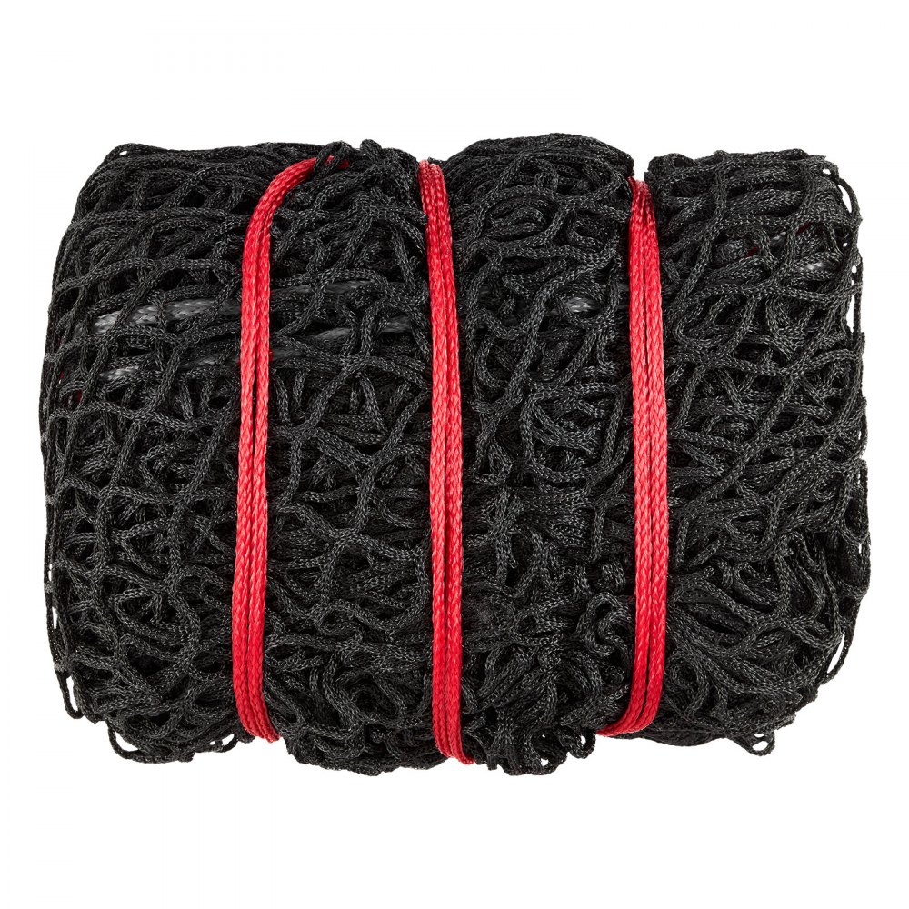 VEVOR Red para Pacas Redondas de Alimentación Lenta, para Caballos, 1,8 x 1,8 x 1,8 m, Agujeros de 42 x 42 mm, PE, con Bridas, Lanzadera de Aguja, Hilo de Reparación y Bolsa de Almacenamiento