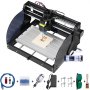 VEVOR Cnc 3018 Pro Cnc Router 2,5W Láser 3 Ejes Control Grbl Máquina de Grabado Láser 300 × 180 × 45mm Fresadoras para madera para tallado Fresado de