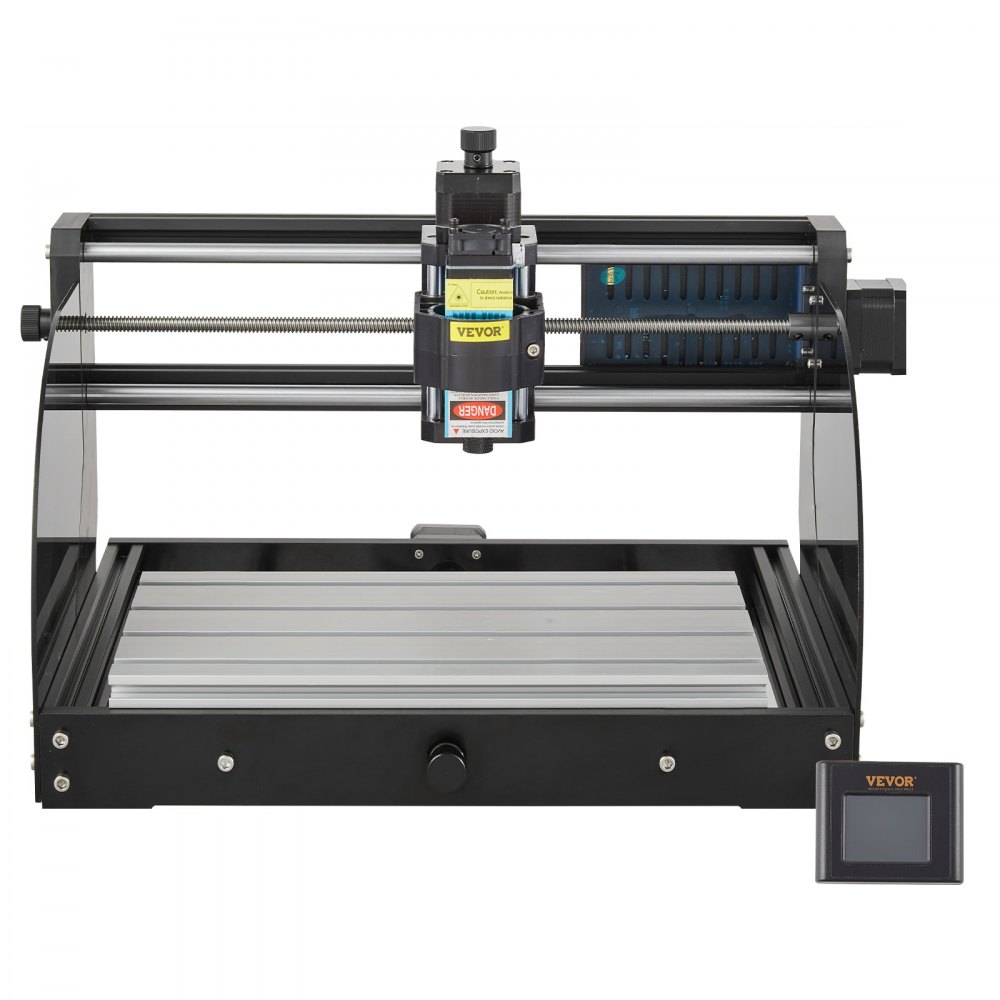VEVOR CNC 3018 Pro Router CNC 5,5W Láser, 3 Ejes, Control GRBL, Máquina de Grabado Láser, Fresadoras para Madera 300 × 180 × 45 mm, para Tallado Fresado Plástico, Acrílico, PVC, Madera
