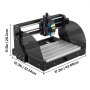 VEVOR CNC 3018 Pro Router CNC 5,5W Láser, 3 Ejes, Control GRBL, Máquina de Grabado Láser, Fresadoras para Madera 300 × 180 × 45 mm, para Tallado Fresado Plástico, Acrílico, PVC, Madera