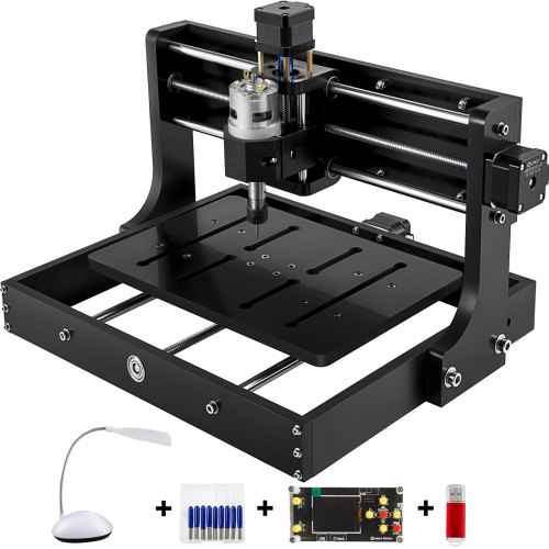 Vevor Máquina De Grabador Láser 3020 Cnc Madera, 3 Ejes Router Cnc 300x200x40 Mm