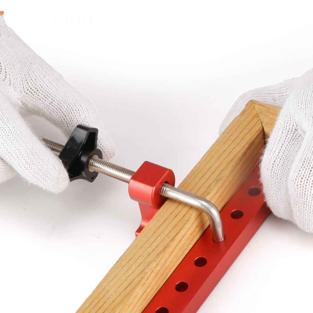 VEVOR Cuadrados de posicionamiento de 90 grados, abrazaderas de ángulo recto de 5,5" x 5,5" para carpintería, cuadrados de sujeción de esquina de aleación de aluminio para cajas, gabinetes y cajones