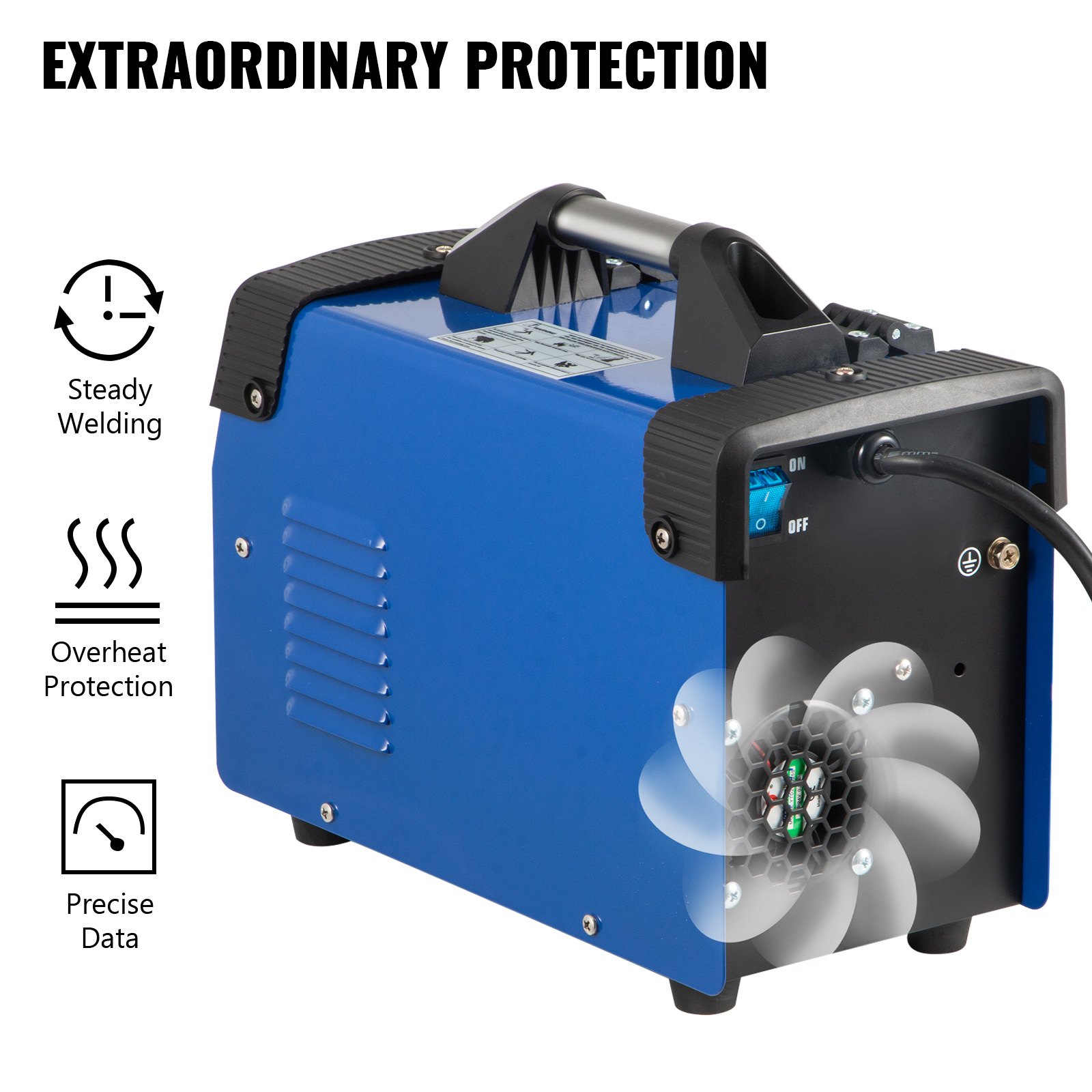Vevor 3,1 Kva 3 En 1 Máquina De Soldadura Inversor Con Electrodo Mig Mma Tig