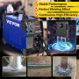 VEVOR Soldadora de Inversor Portátil MIG-250 3 en 1, Doble Voltaje de 110 V o 220 V 50-200 A Máquina Soldadora Portátil lMIG MMA TIG DC Soldadora de Inversor Acero Inoxidable con Pantalla Digital Azul