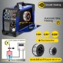 VEVOR Soldadora de Inversor Portátil MIG-250 3 en 1, Doble Voltaje de 110 V o 220 V 50-200 A Máquina Soldadora Portátil lMIG MMA TIG DC Soldadora de Inversor Acero Inoxidable con Pantalla Digital Azul