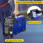 VEVOR Soldadora de Inversor Portátil MIG-250 3 en 1, Doble Voltaje de 110 V o 220 V 50-200 A Máquina Soldadora Portátil lMIG MMA TIG DC Soldadora de Inversor Acero Inoxidable con Pantalla Digital Azul
