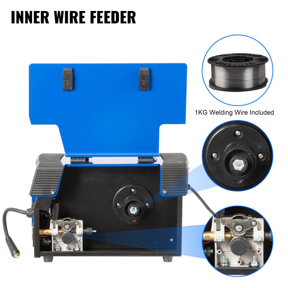 Vevor 8 Kva 3 En 1 Máquina De Soldadura Inversor Con Electrodo Mig Mma Tig
