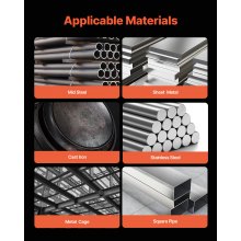 VEVOR Máquina de Soldadura MIG Sinérgica de 130 A, con Núcleo de Fundente sin Gas, Soldador MIG Portátil con Tecnología de Inversor IGBT y Pantalla de Visualización Digital, 330 x 160 x 230 mm