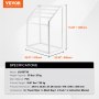 VEVOR Toallero Independiente de 5 Barras Toallero de Baño Blanco Toallero de PVC Carga de 25 kg Organizador de Servilletas Fácil de Montar Colgador de Toallas para Piscina Baño Spa Exterior Interior