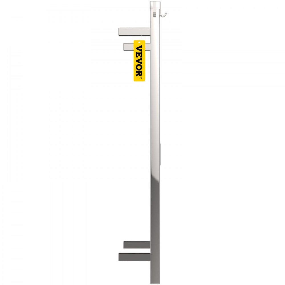 VEVOR Radiador Toallero Eléctrico 12 Barras Calentador de Toallas 220V 135W Toallero Calentado Acero Inoxidable Secatoallas de Baño IP55 2 Modos Seca y Calienta Toallas Capacidad de Carga de 11 libras