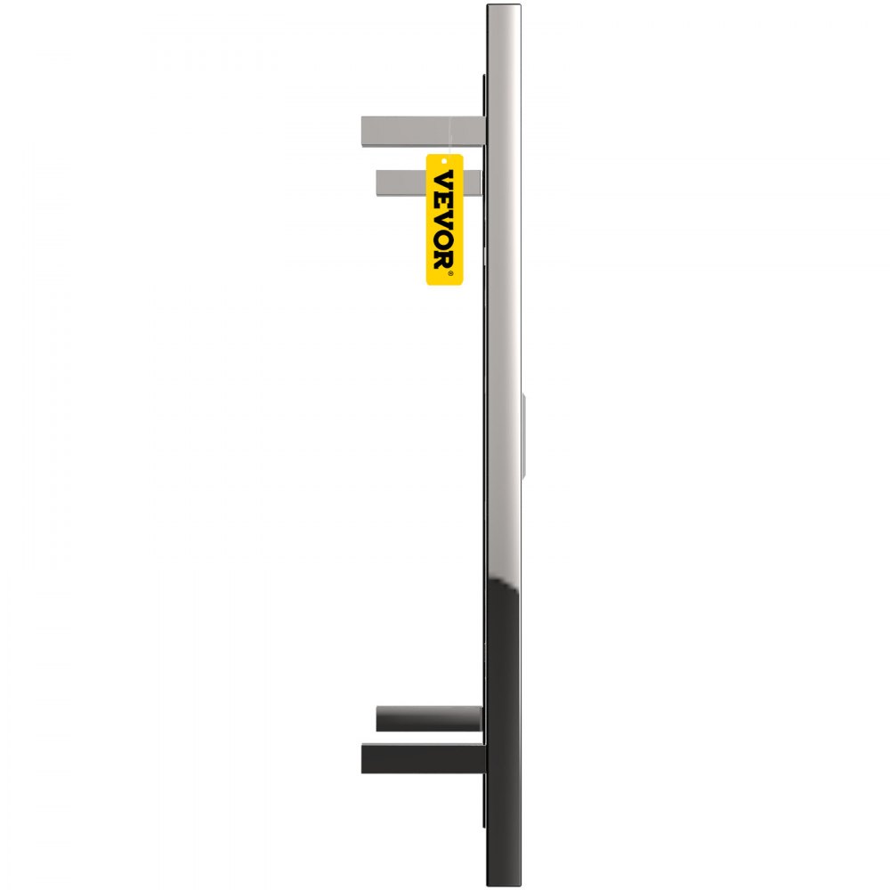 VEVOR Toallero calefactado, diseño de 8 Barras, Calentador de Toallas eléctrico de Acero Inoxidable Pulido con Temporizador Integrado, Montaje en Pared para baño, Enchufe/cableado, Certificado UL