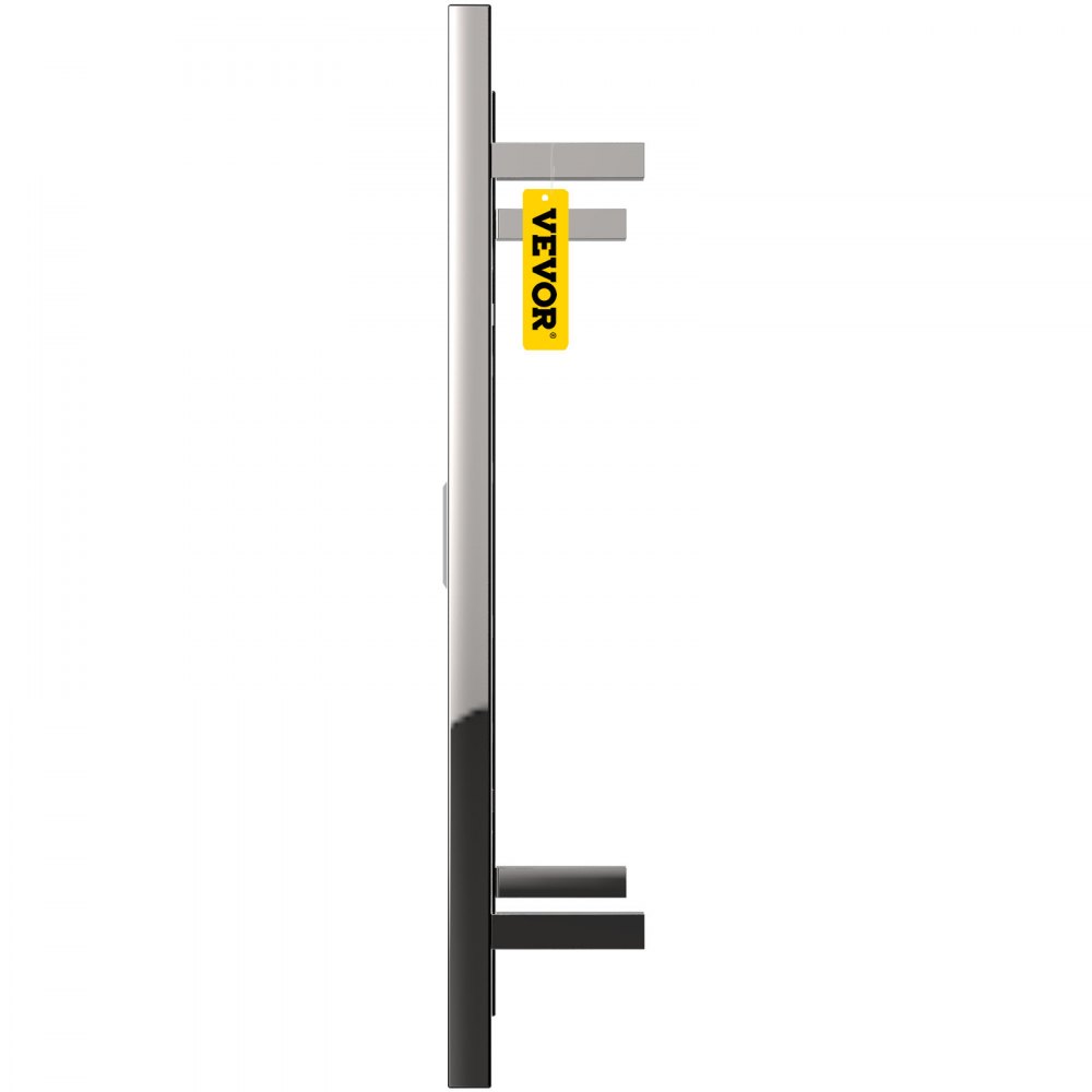 VEVOR Toallero calefactado, diseño de 8 Barras, Calentador de Toallas eléctrico de Acero Inoxidable Pulido con Temporizador Integrado, Montaje en Pared para baño, Enchufe/cableado, Certificado UL