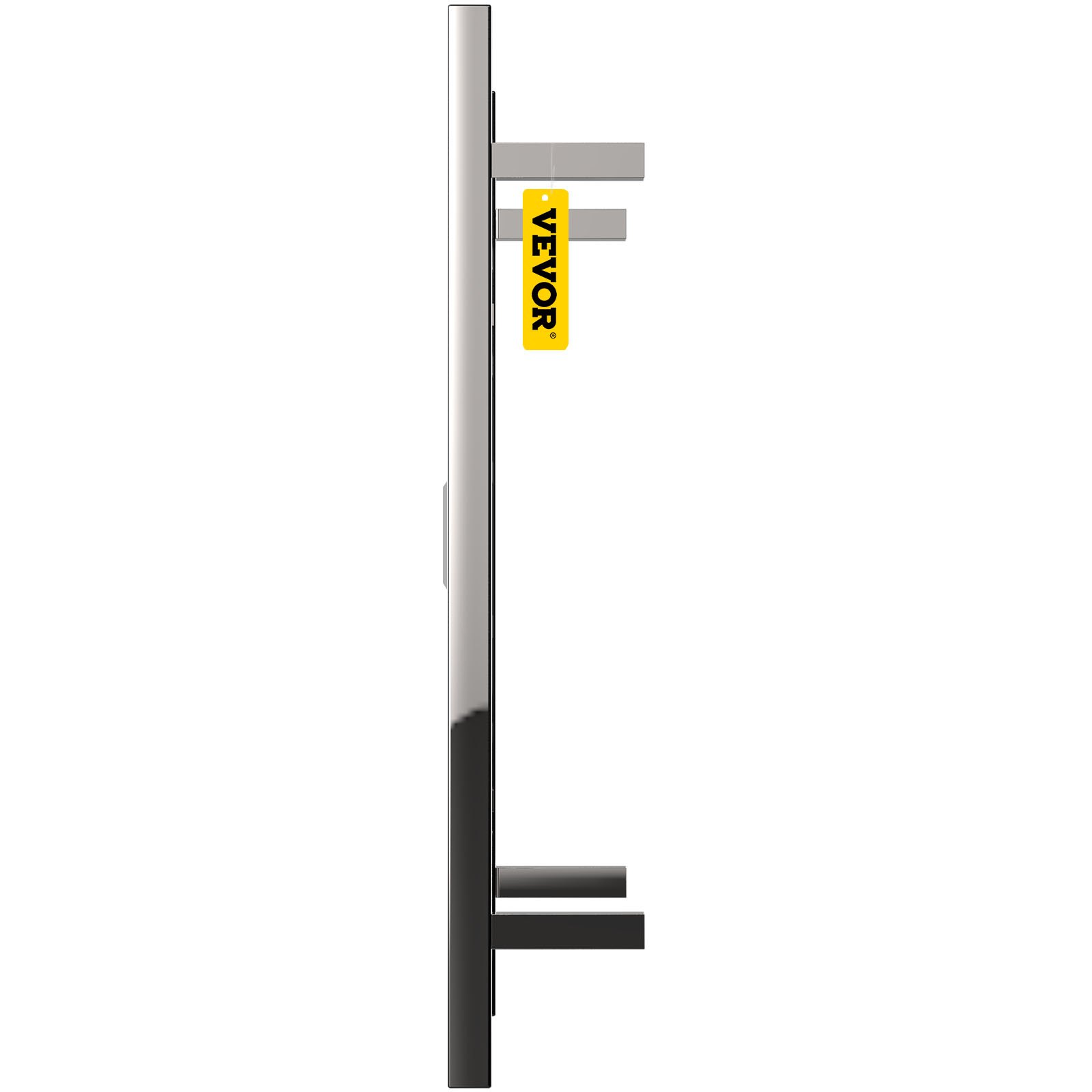 VEVOR Toallero calefactado, diseño de 8 Barras, Calentador de Toallas eléctrico de Acero Inoxidable Pulido con Temporizador Integrado, Montaje en Pared para baño, Enchufe/cableado, Certificado UL