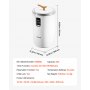 VEVOR Calentador de Toallas de 20 L con Pantalla LED Calentador de Mantas Apagado Automático Temporizador de 3 Niveles Bloqueo de Seguridad Secador de Toallas Portátil para Spa, Hogar, Baño, Blanco