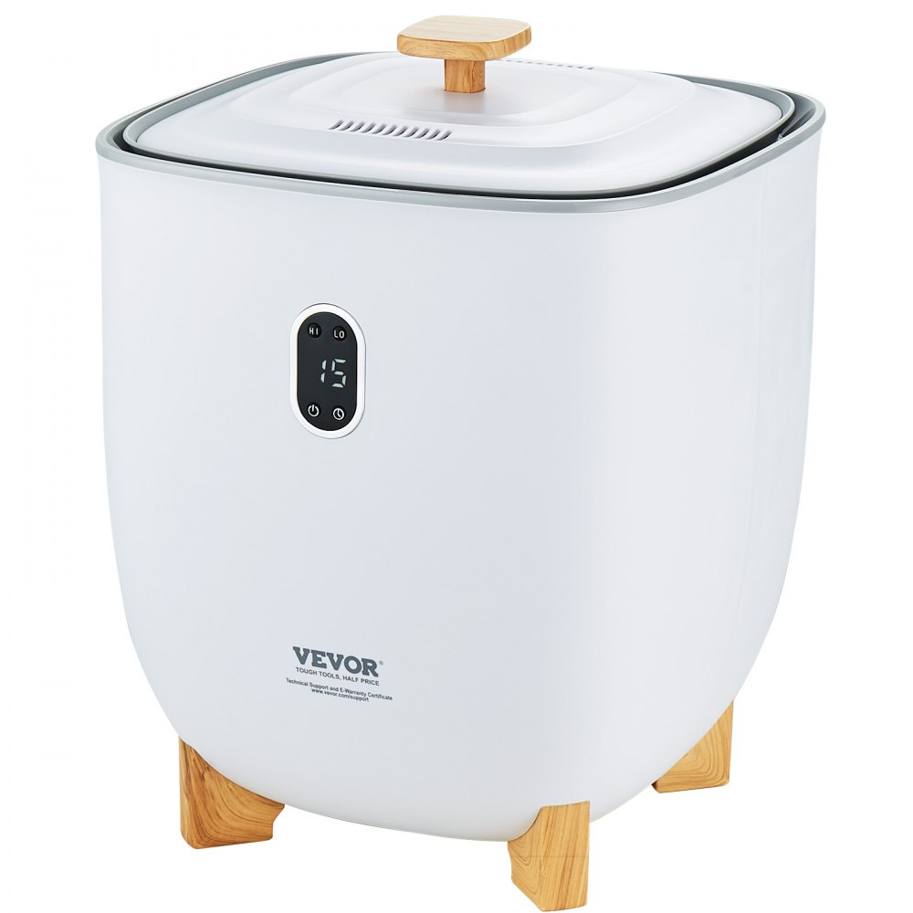 VEVOR Calentador de Toallas 25 L con Pantalla LED y Columnas Calefactoras en Parte Inferior Calentador de Toallas Inteligente con Temporizador Ajustable para Baño, Manta y Pijama, Apagado Automático