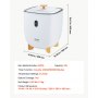 VEVOR Calentador de Toallas 25 L con Pantalla LED y Columnas Calefactoras en Parte Inferior Calentador de Toallas Inteligente con Temporizador Ajustable para Baño, Manta y Pijama, Apagado Automático