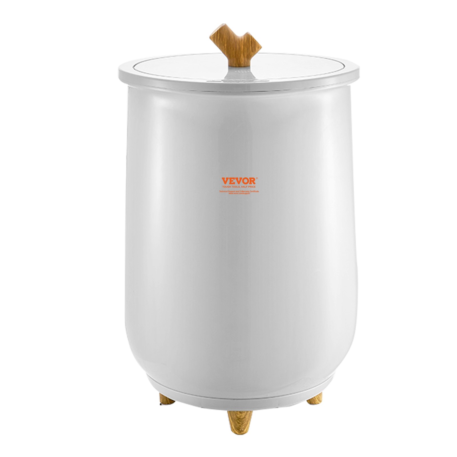 VEVOR Calentador de Toallas Cubo de 20 L con Luz Indicadora LED Calentador de Mantas Apagado Automático Secador de Toallas Portátil Temperatura Ajustable para Spa, Hogar, Baño, Manta, Pijama, Gris