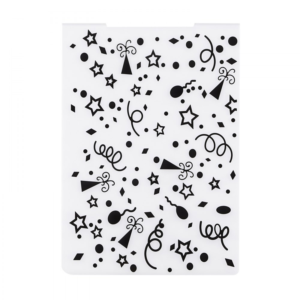 VEVOR Plantillas de Estampado para Manualidades, Juego de 15 Piezas de Carpetas de Estampación, Patrones Navideños y Festivos, Carpeta en Relieve de Plástico, para Scrapbooking Creación de Tarjetas
