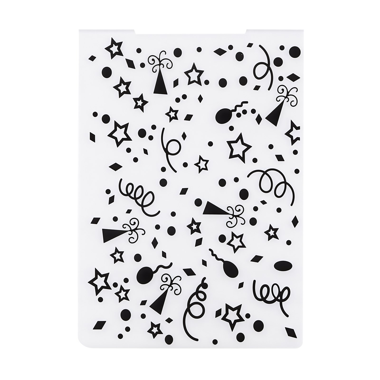 VEVOR Plantillas de Estampado para Manualidades, Juego de 15 Piezas de Carpetas de Estampación, Patrones Navideños y Festivos, Carpeta en Relieve de Plástico, para Scrapbooking Creación de Tarjetas