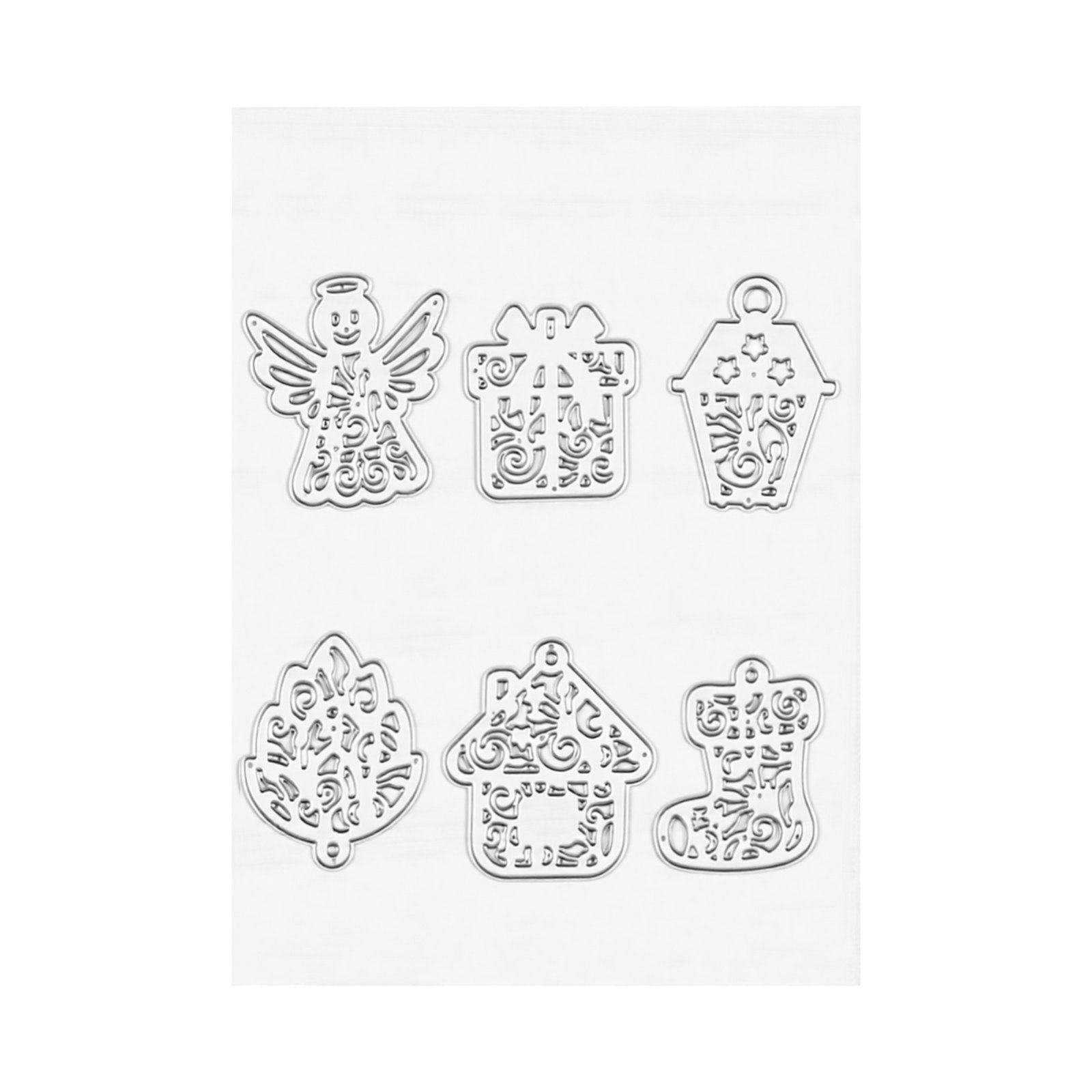 VEVOR Plantillas de Troquelado para Manualidades, Juego de 10 Piezas de Troqueles Metálicos, Patrones de Letras Números Árbol, Compatible con Máquina Troqueladora de VEVOR para Scrapbooking Decoración