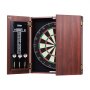 VEVOR Dartboard and Cabinet Set: Official size dartboard cabinet, 45 x 3.8 cm dartboard, concealable dart cabinet with steel tips, complete with all accessories, for cricket games