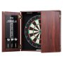 VEVOR Juego de Tablero de Dardos y Gabinete de Tamaño Oficial, Paquete Listo para Jugar, con Punta de Acero, Cuenta con Luz LED, Fácil Montaje, Todos los Accesorios, para Juego de Cricket, 45 x 3,8 cm