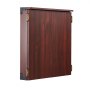 VEVOR Juego de Tablero de Dardos y Gabinete de Tamaño Oficial, Paquete Listo para Jugar, con Punta de Acero, Cuenta con Luz LED, Fácil Montaje, Todos los Accesorios, para Juego de Cricket, 45 x 3,8 cm