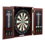 VEVOR Juego de Tablero de Dardos y Gabinete de Tamaño Oficial, Paquete Listo para Jugar, con Punta de Acero, Cuenta con Luz LED, Fácil Montaje, Todos los Accesorios, para Juego de Cricket, 45 x 3,8 cm