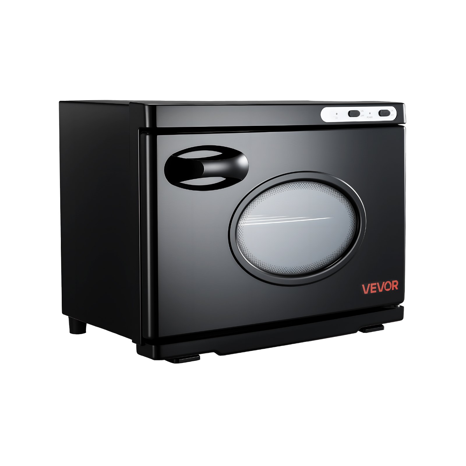 VEVOR Calentador de Toallas de 23 L, Esterilizador Secador para 36 Toallas, con Ventana Transparente, Clip y Rejillas, Versátil para Spa, Barbería, Manicura, Masajes, Salón de Belleza, Negro