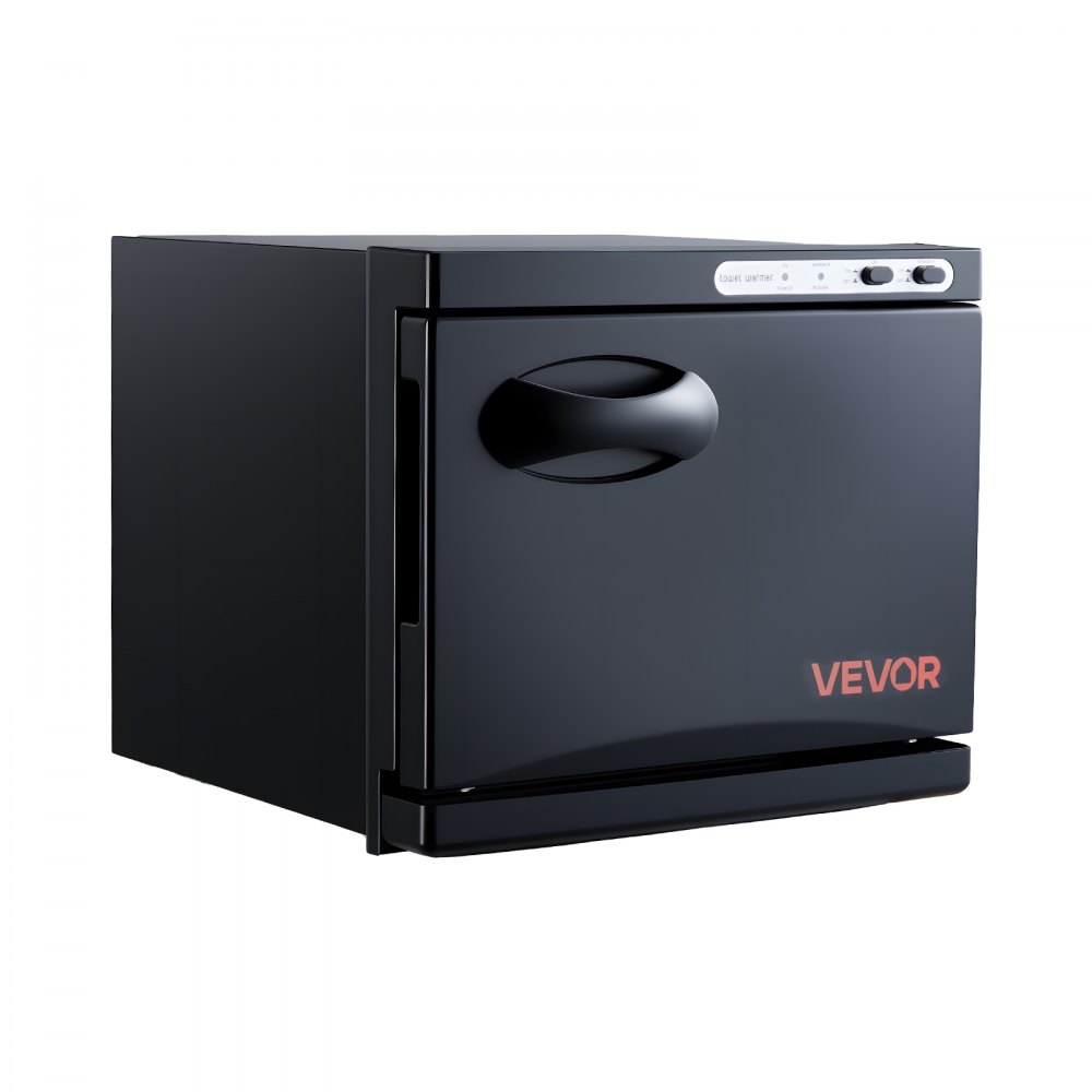 VEVOR Calentador de Toallas 8 L, Esterilizador Secador para 12 Toallas, con Clip y Rejilla, Función de Calentamiento de 360°, Versátil para Spa, Barbería, Manicura, Masajes, Salón de Belleza, Negro