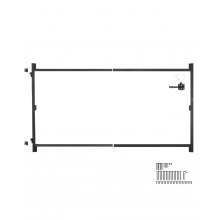 VEVOR Kit de Construcción de Portones Apto para Aberturas de 1524-2438 mm Hierro