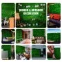 VEVOR Plantas Hiedra Artificial 50,8 x 50,8 cm Plantas Artificiales Decorativas 6 Piezas Estera de Seto Artificial de Boj con Espesor de 4 cm Jardín Vertical 100% PE Plantas Artificiales Colgantes