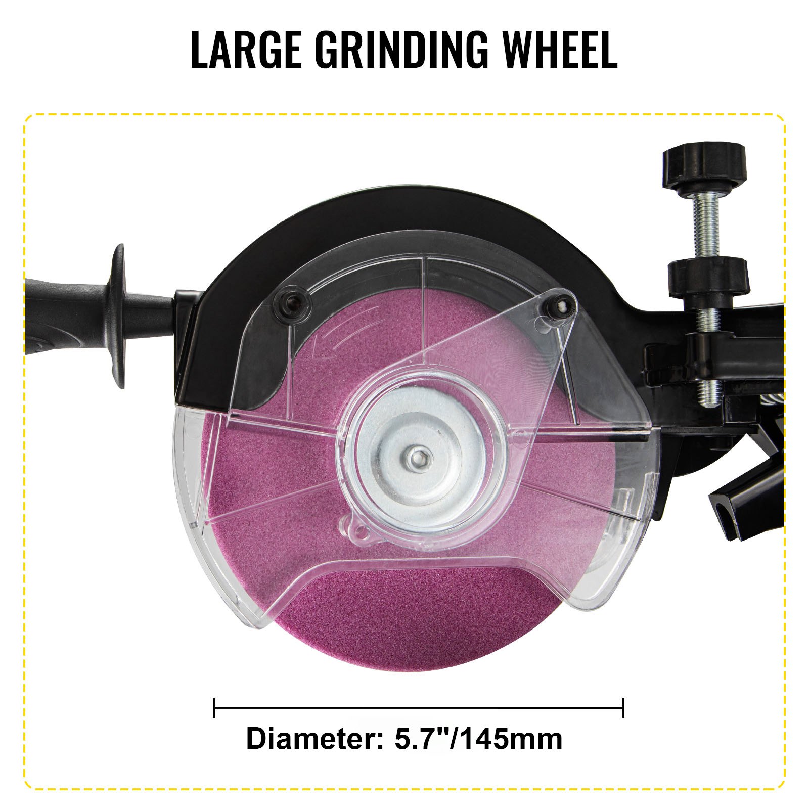 VEVOR Afilador de Cadenas, 230W Afilador de Motosierra, 3000RPM Afilador para Cadenas de Motosierra, 145mm para Pulir Afilar Moler Cadenas