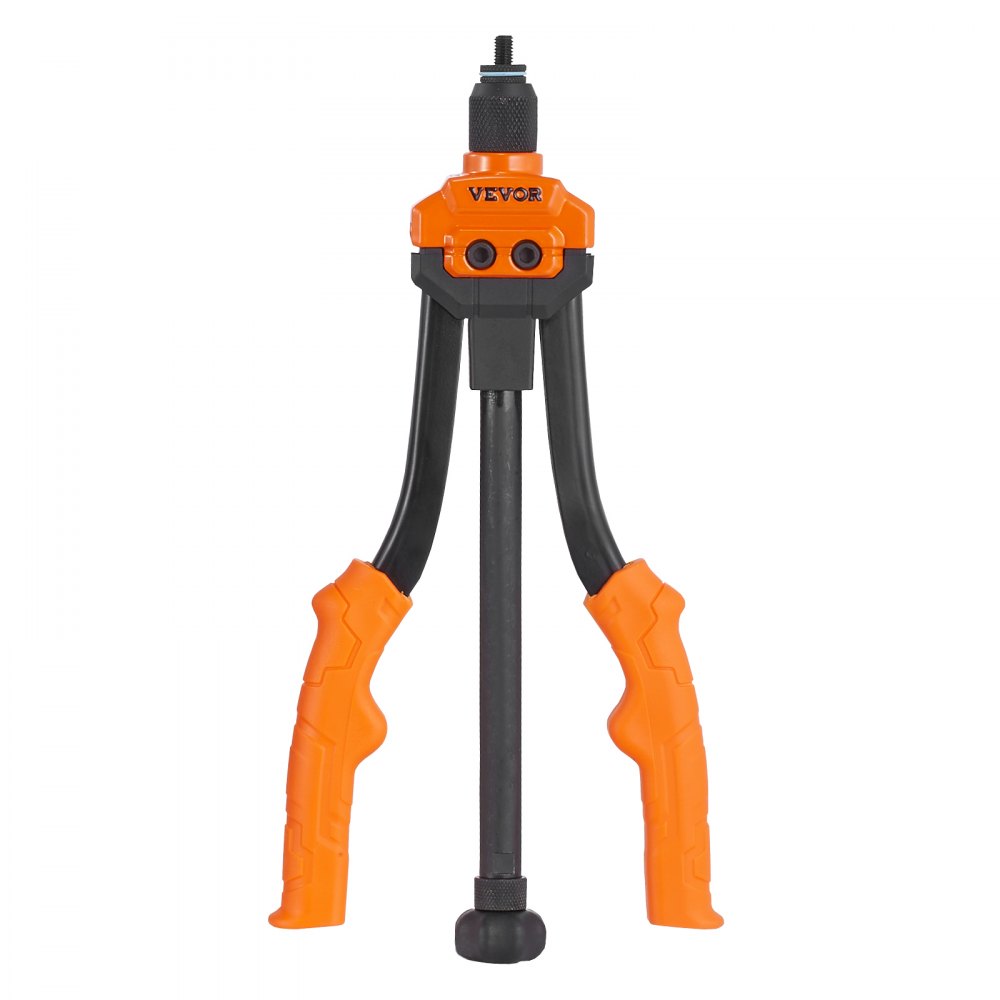 VEVOR Remachadora Manual de Tuerca de Remache Alicates de Inserción Roscada de 35cm con 7 Mandriles 70 Tuercas de 7 Tamaños Herramienta de Remachado con Estuche Portátil para Construcción de Bricolaje