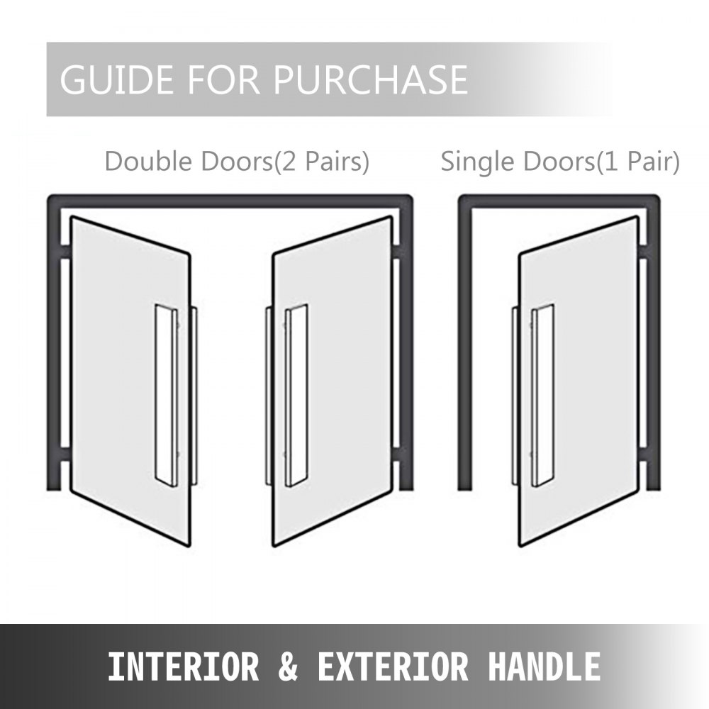 Tiradores De Puerta Manijas De Acero Inoxidable 120 Cm Para Puertas De Vidrio