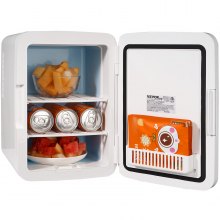 Homdox Mini nevera, refrigerador compacto para el cuidado de la piel de 20  L, refrigerador portátil de refrigeración y calefacción de 60 W para