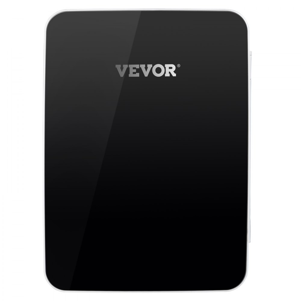 VEVOR Mini Nevera Pequeña Portátil 220V/12V 48W 10L Mini Refrigerador Compacto 26x25x35cm Mini-Frigorífico Portátil Negro con Función de Frío y Calor para Maquillaje Cuidado la Piel Material ABS Coche