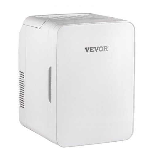 VEVOR Mini Nevera Pequeña Portátil 220V/12V 48W 10L Mini Refrigerador Compacto 26x25x35cm Mini-Frigorífico Portátil Blanco con Función de Frío Calor para Maquillaje Cuidado la Piel Material ABS Coche