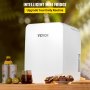 VEVOR Mini Nevera Pequeña Portátil 220V/12V 48W 10L Mini Refrigerador Compacto 26x25x35cm Mini-Frigorífico Portátil Blanco con Función de Frío Calor para Maquillaje Cuidado la Piel Material ABS Coche
